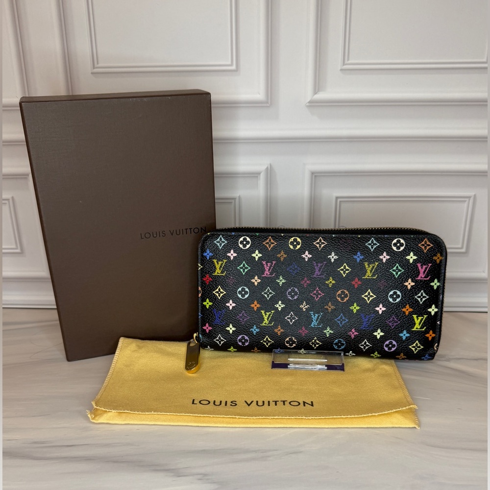 Louis Vuitton x Murakami Multicolor Long Zip Wallet | Full Inclusion | Lilac - Picture 16 of 17